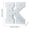 Ulalaza Wooden LED Letter Light Up DIY Alphabet Marquee Night Lights Sign 2xAAA Battery Operated Party Wedding Decor view 2