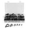 GOTOTOP Cable Clamp, 200 Pcs Black Nylon Screws Plastic Cable Clamps 3/16" 1/4" 3/8" 1/2" 3/4" 1" Clips Fasteners Assortment for Cable Conduit view 1