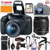 Canon EOS Rebel T7 DSLR Camera with 18-55mm is II Lens + Standard Accessory Bundle incl. Body and Grip Straps, 32GB Memory Card, Grip Tripod and More view 1