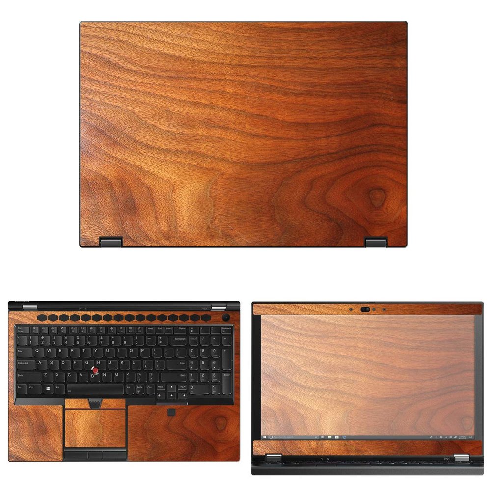 Decalrus - Protective Decal Wood Skin Sticker for Lenovo ThinkPad P53 (15.6" Screen) case Cover wrap LEthnkpd15_P53-155
