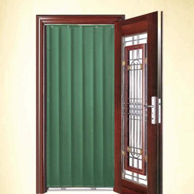 Thermal Insulated Door Curtain GDMING Winter Thicken Cotton Cold Protection Waterproof Keep The Temperature Windshield PU Porch Noise Reduction Curtain, 39 Sizes (Color : Green, Size : 140x220cm)