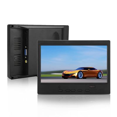 Wendry 7 Inch Monitor for,1024x600 16:9 AV+ HDMI + VGA Portable Gaming Monitor with Foldable Bracket,250 cd / m2 Widescreen Screen Display for, car Display, CCTV