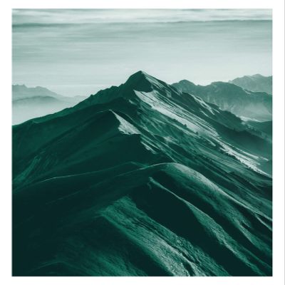 Komar Mountains Top P126B-50x70 Wall Art Print Without Frame 50 x 70 cm