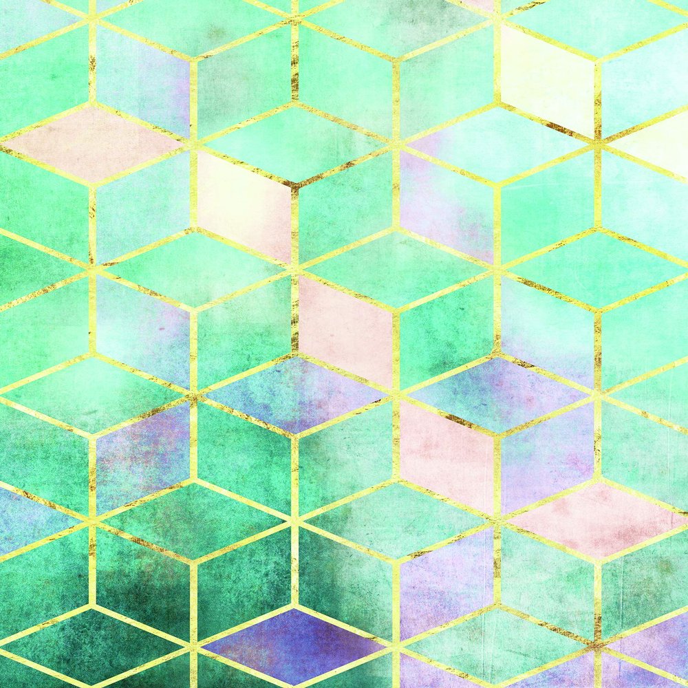 Komar Mosaic Verde P092C-50x70 Wall Art Print Without Frame 50 x 70 cm