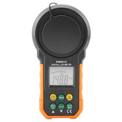 PM6612/PM66 Digital Illuminance Light Meter,Measure Lights 200,000Lux High Precision Environmental Testing Illuminometer for Plants LED Lights Indoor Outdoor Light Tester(PM6612)
