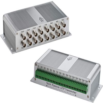Triplett GEM Passive 16-Position CCTV Balun Analog Transceiver Box with 16 BNC Jacks to Screw Terminal (TRB-16BNCST)