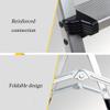 XWZJY Portable Small Ladder Indoor Folding Stepladder with 3 Step Wide Pedal Aluminum Alloy Storage Shelf for Home,Load Bearing 150kg view 3