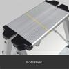 XWZJY Portable Small Ladder Indoor Folding Stepladder with 3 Step Wide Pedal Aluminum Alloy Storage Shelf for Home,Load Bearing 150kg view 4