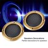 2 Inch Speaker Cover, Speaker Decorative Steel Mesh Circle Car Speaker Protective Mesh Cover Shatter Resistant Subwoofer Grill Cover view 2
