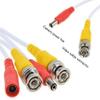 ABLEGRID White 65ft BNC Extension Cord for Lorex LAB243SB 4MP 2K HD Bullet Security Camera view 2
