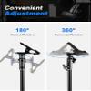 Selens 2 Packs Photography Reflector Clamp Holder Speedlite Hot Shoe Bracket with 1/4"" & 3/8"" Screw Mount with Photo Studio Light Stand, Lighting Umbrella Reflector view 2