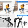 Selens 2 Packs Photography Reflector Clamp Holder Speedlite Hot Shoe Bracket with 1/4"" & 3/8"" Screw Mount with Photo Studio Light Stand, Lighting Umbrella Reflector view 4