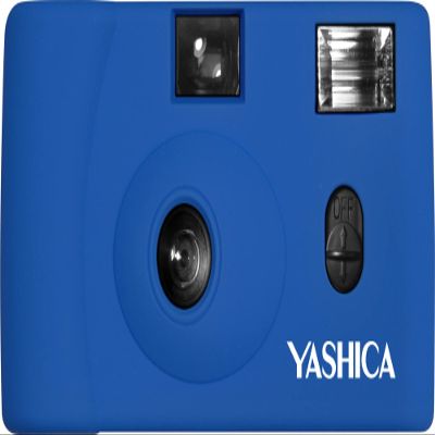 Yashica MF-1 Snapshot Art 35mm Film Camera Set (Blue)