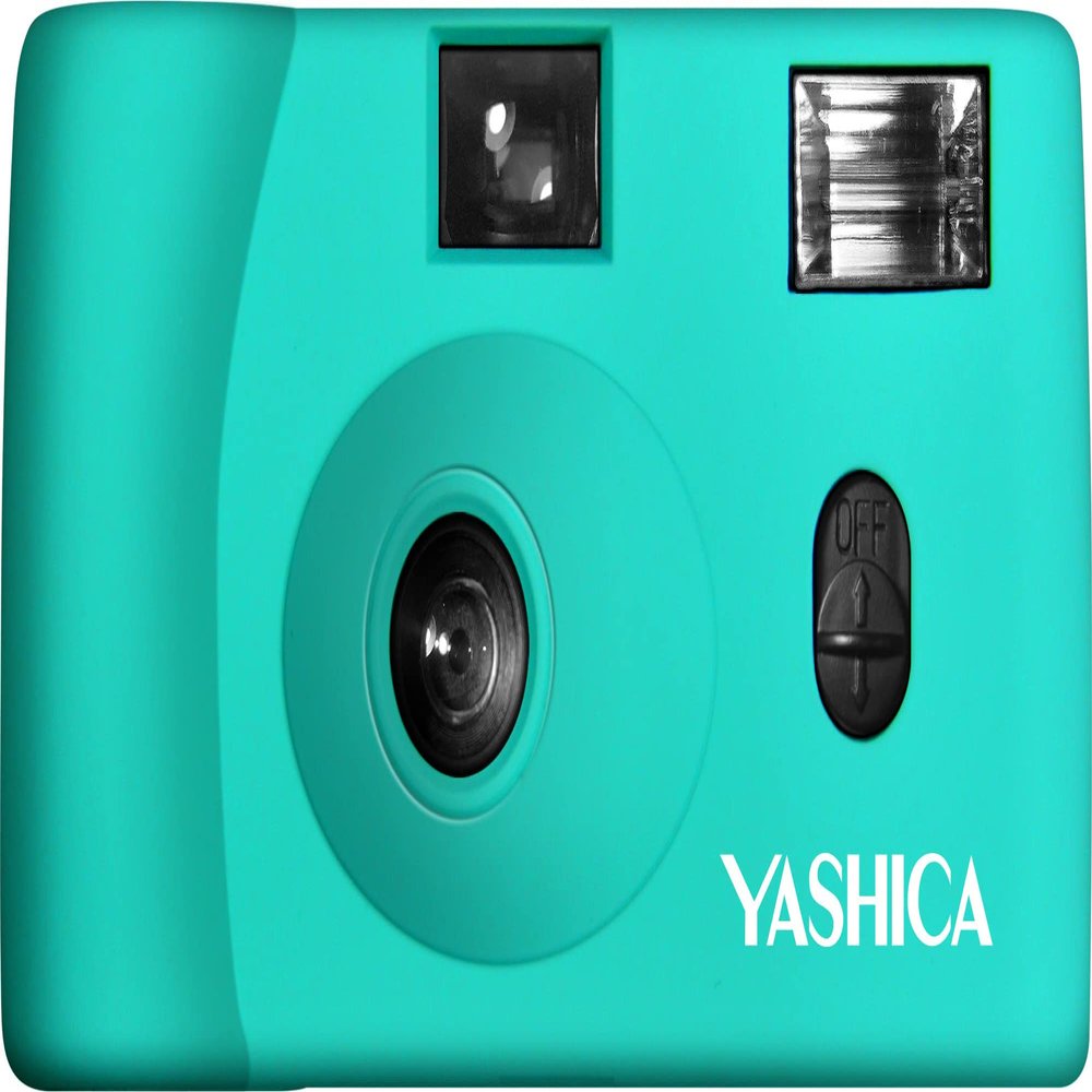 Yashica MF-1 35mm Film Camera (Turquoise)