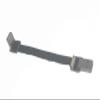 Short Flat Slim Thin Ribbon Standard USB A Male 90 Degree Angled to Standard USB A Male Straight for sync and Charging Black (10CM Standard USB A Down) view 1