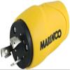 Marinco Straight Adapter, 30A M to 15A F, Type B, Yellow view 1