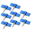 BGNING Hand Tighten Screw M4 M5 M6 Aluminum Alloy Handle Adjustable Screws DSLR Camera Photography Equipment Accessories (8pcs,M4 Blue) view 1