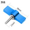 BGNING Hand Tighten Screw M4 M5 M6 Aluminum Alloy Handle Adjustable Screws DSLR Camera Photography Equipment Accessories (8pcs,M4 Blue) view 3