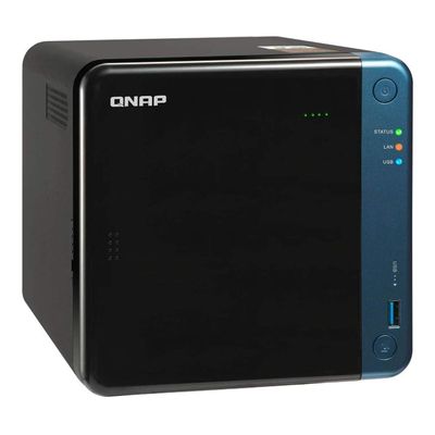 QNAP Turbo NAS TS-453Be NAS Storage System Including Intel J3455 Quad Core CPU, 8GB DDR3L RAM, 4TB SSD Storage, RAID, Intel HD Graphics