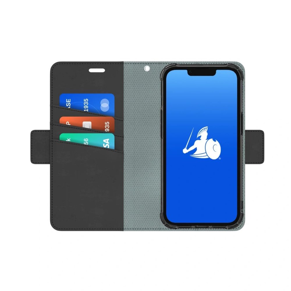 DefenderShield EMF Protection & 5G Anti Radiation iPhone 11 Case - RFID Blocking EMF Shield Detachable Wallet Case with Magnetic Closure Black