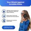 DefenderShield EMF Protection & 5G Anti Radiation iPhone 11 Case - RFID Blocking EMF Shield Detachable Wallet Case with Magnetic Closure Black view 4