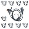 PROMAXPOWER 10-Pack Interchangeable earpiece Quick Release Female Adapter with Lapel mic PTT Compatible with Motorola SL1K SL2K SL1M SL4000 SL4000e SL7000 SL7000e SL1600 SL300 AS view 1