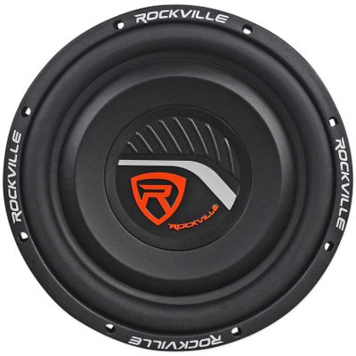 Rockville W12T4S2 12" 1400W Peak Shallow Mount 2-Ohm Car Subwoofer, 350W RMS CEA Rated, Compact Design, Powerful Bass for Tight Spaces