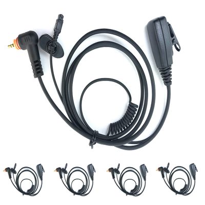 PROMAXPOWER 5-Pack Interchangeable earpiece Quick Release Female Adapter with Lapel mic PTT Compatible with Motorola SL1K SL2K SL1M SL4000 SL4000e SL7000 SL7000e SL1600 SL300 AS