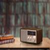 Sangean WR-16SE AM/FM/Bluetooth/Aux-in/USB Phone Charging 45th Anniversary Special Edition Wooden Cabinet Radio (Dark Walnut with Rose Gold) view 4