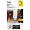 Feit Electric 50-Watt Equivalent, T4 LED Light Bulb, GY6.35 Bi-Pin Base, Dimmable, 3000k Warm White,120V for Chandeliers and Dcor Light Fixtures, BP50JCD/830/LED view 2