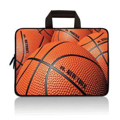 11" 11.6" 12" 12.1" 12.5" inch Laptop Carrying Bag Chromebook Case Notebook Ultrabook Bag Tablet Cover Neoprene Sleeve Fit Apple MacBook Air Samsung Google Acer HP DELL Lenovo Asus(Basketball)