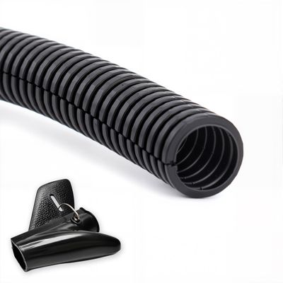 ZhiYo 10FT 3/4 Wire Loom Split Tubing Auto Wire Conduit Flexible Cover | High Temperature Heat Resistant -40F to 257F | Plastic Cover for Electrical Wires & Cables