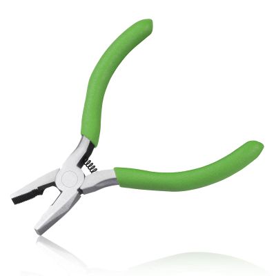 LEONTOOL 4 Inches Lineman's Plier with Serrated Jaws for Jewelry Making, Precision Mini Combination Pliers with Wire Cutters Micro Wire Cutting Plier Multi Use Jewelry Pliers for Handcraft DIY