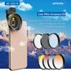 Apexel 52mm Filter Lens Kit (Graduated Filter Lens-Red Orange Yellow Blue, CPL, ND32, Star Lens-6 Point) for Smartphone Camera Canon Nikon Sony Olympus view 2