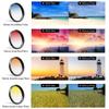 Apexel 52mm Filter Lens Kit (Graduated Filter Lens-Red Orange Yellow Blue, CPL, ND32, Star Lens-6 Point) for Smartphone Camera Canon Nikon Sony Olympus view 4
