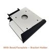 2nd HDD SSD Hard Drive Optical Bay Frame Caddy Tray for Lenovo IdeaPad Y400 Y400N Y410N Y410P Y430P with Bezel Front Cover Mounting Bracket view 2