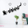 Christmas Wall Stickers, Santa Claus Sleigh wall sticker, reindeer wall stickers, Christmas Home Decor, Xmas shop decoration view 1