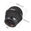 uxcell Black Microphone Ball Head Mesh Grille Round Metal with Grey Inner Foam Filter for 858 Mic view 2