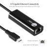 SIIG USB-C to 2.5 Gigabit Ethernet Adapter - USB-C to RJ45 Converter Cable for Laptop and PC Supports Windows & Mac OS (JU-NE0A11-S1) view 3
