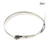 MroMax Stainless Steel Cable Tie, 23.62" x 0.18" Stainless Steel Self-Locking Zip Ties, 340 Stainless Steel Multi-purpose Tie for Metal Exhaust,5Pcs view 2