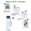 FUNSCAM Hidden Spy Camera, HD 1080P Water Bottle Portable WiFi Camera with Cell Phone APP Remote Video Recorder Support Motion Detection for Sport,Home,Office Security (Brown) view 2