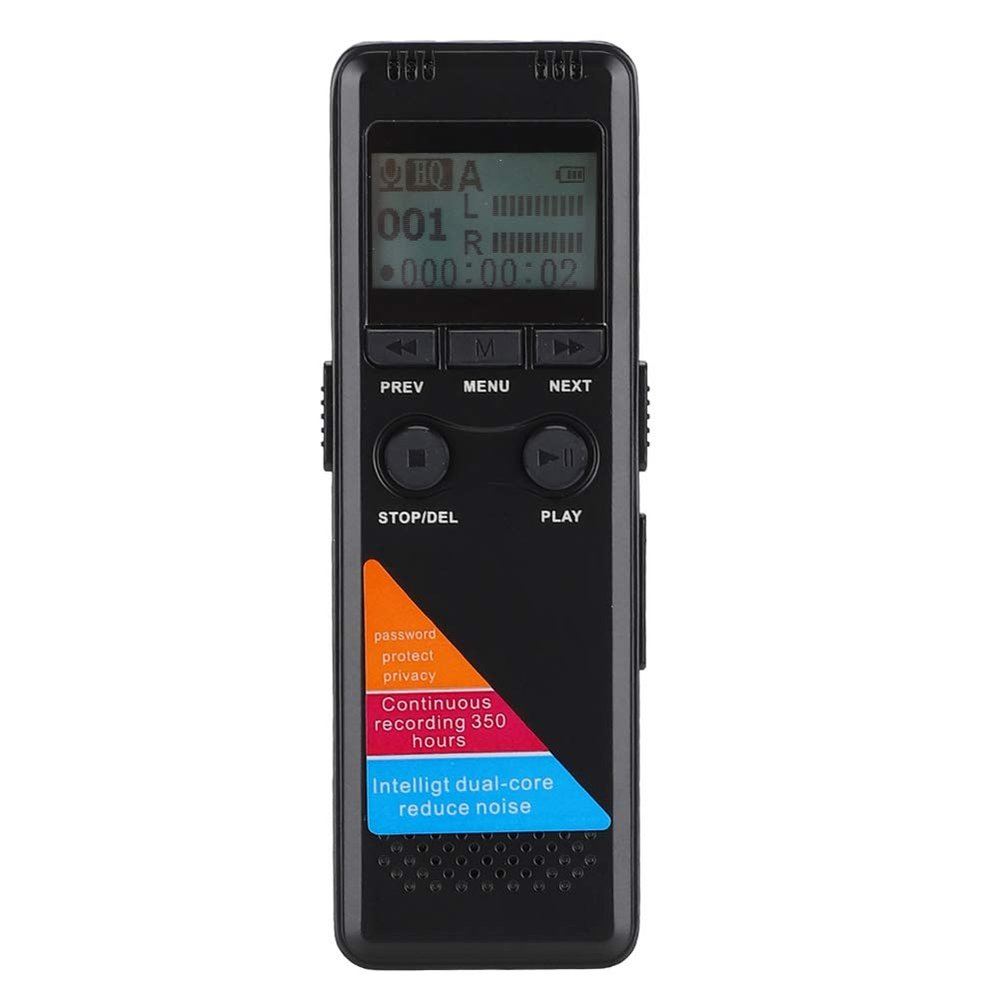 Voice Recorder, MP3 MP4 8GB 3.5mm Stereo LCD Screen Portable Recorder, Support A-B Repeat Playback Recording Pen, HD USB Audio Voice Recorder