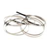 MroMax Stainless Steel Cable Tie, 19.69" x 0.18" Stainless Steel Self-Locking Zip Ties, 337 Stainless Steel Multi-purpose Tie for Metal Exhaust,5Pcs view 1