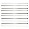 MroMax Stainless Steel Cable Tie, 19.69" x 0.18" Stainless Steel Self-Locking Zip Ties, 304 Stainless Steel Multi-purpose Tie for Metal Exhaust,10Pcs view 1