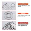 MroMax Stainless Steel Cable Tie, 19.69" x 0.18" Stainless Steel Self-Locking Zip Ties, 304 Stainless Steel Multi-purpose Tie for Metal Exhaust,10Pcs view 4