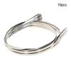 MroMax Stainless Steel Cable Tie, 47.24" x 0.18" Stainless Steel Self-Locking Zip Ties, 364 Stainless Steel Multi-purpose Tie for Metal Exhaust,10Pcs view 2