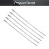 MroMax Stainless Steel Cable Tie, 5.91" x 0.18" Stainless Steel Self-Locking Zip Ties, 312 Stainless Steel Multi-purpose Tie for Metal Exhaust,20Pcs view 3