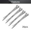 MroMax Stainless Steel Cable Tie, 5.91" x 0.18" Stainless Steel Self-Locking Zip Ties, 312 Stainless Steel Multi-purpose Tie for Metal Exhaust,20Pcs view 4