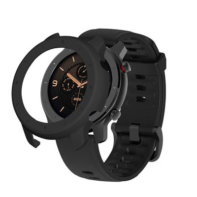 DKEnjoy Soft TPU Protector Shock-Proof Ultra Slim Cover Accessories Case Protection Shell for Huami Amazfit GTR 42MM Smartwatch (Black)
