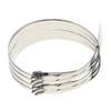 MroMax Stainless Steel Cable Tie, 23.62" x 0.18" Stainless Steel Self-Locking Zip Ties, 343 Stainless Steel Multi-purpose Tie for Metal Exhaust,50Pcs view 1